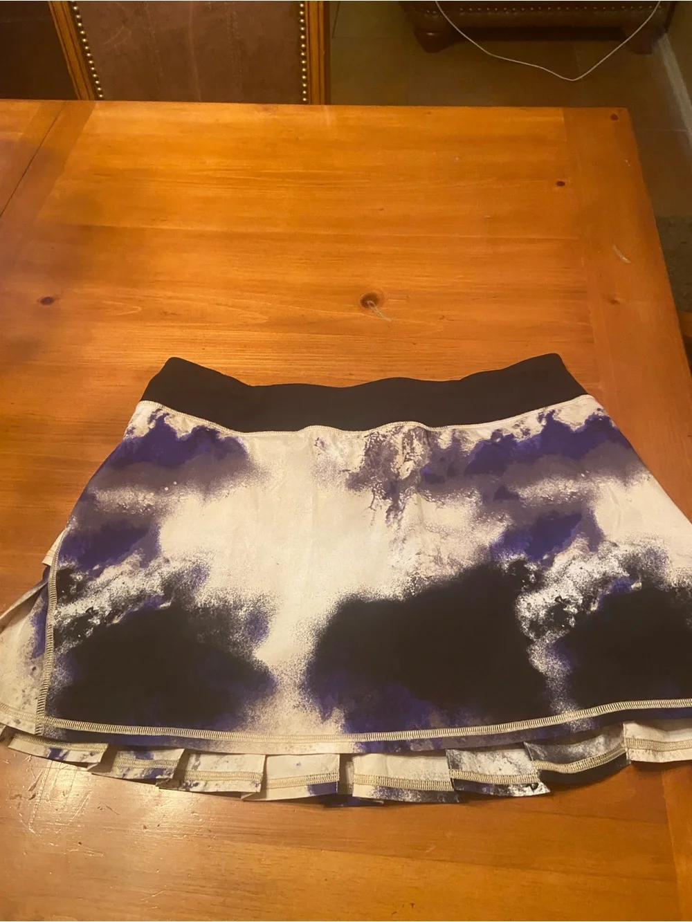 Lululemon Run: Pace Setter Skirt size 10 Milky Way Multi Print / Black / Pigment